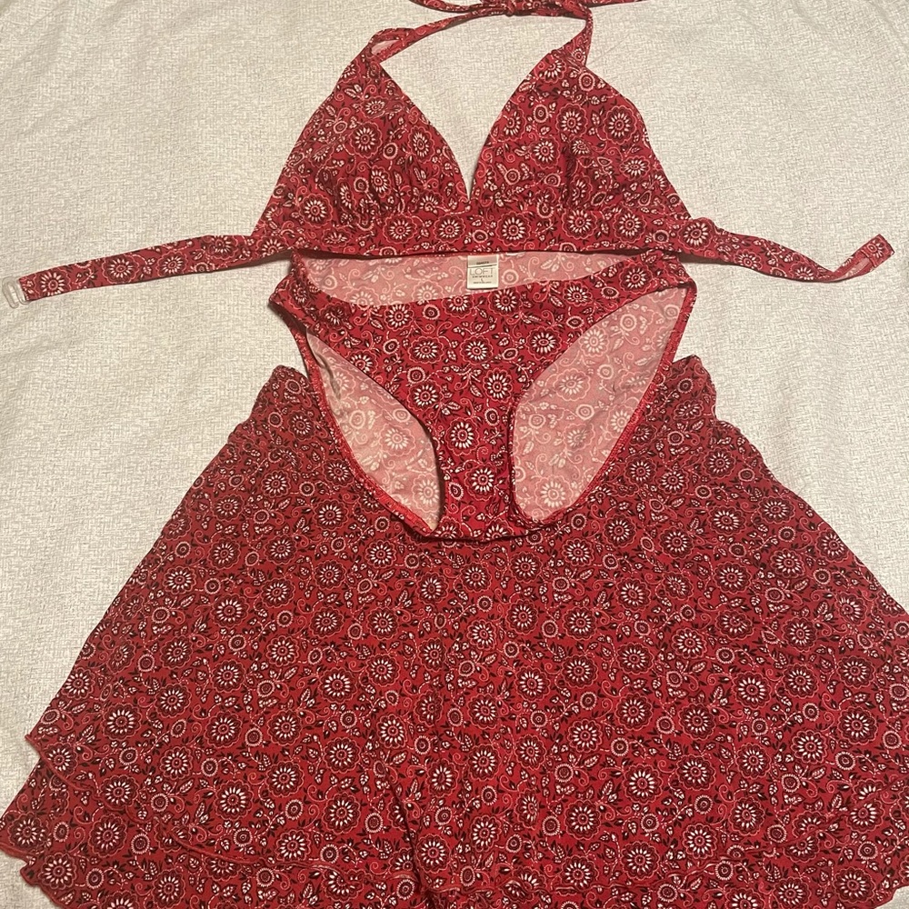 Bikini and skirt